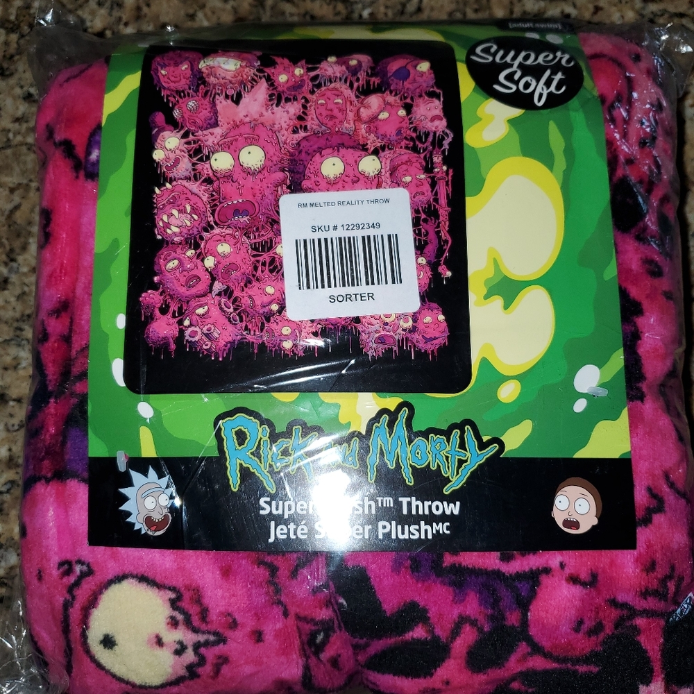 Rick and Morty Super Soft Throw